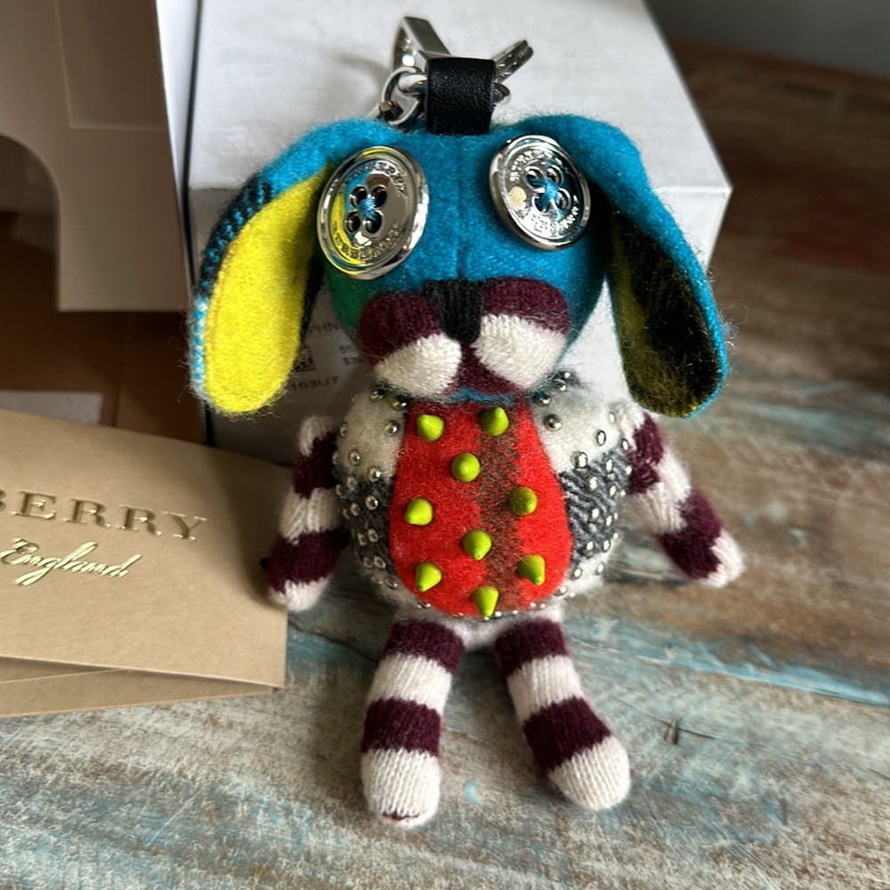 Burberry RARE Boxer Dog Key Chain